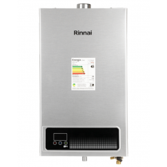 Aquecedor Rinnai Digital 15L a Gás REU E15 - *Lançamento* Versão Prata